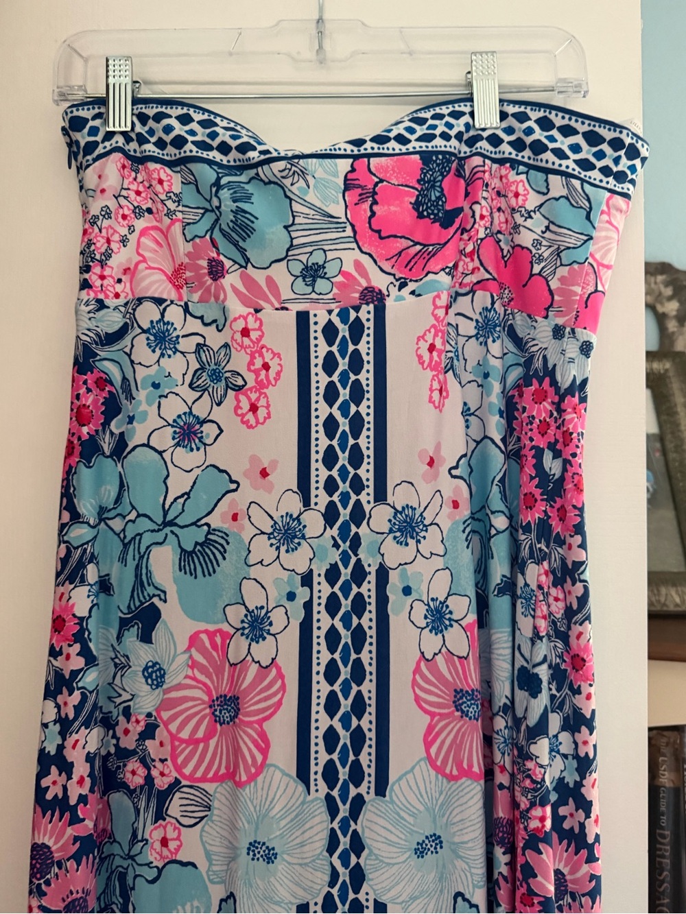 Lilly Pulitzer Noa Strapless Floral Maxi Dress size 14 - Picture 2 of 3